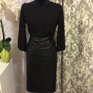 New York & Company Collection Faux Leather Skirt.